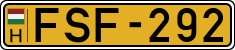 license plates of Hungary, Commercial vehicles (1990)