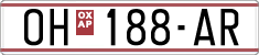 License plate of North Macedonia, Regular plates (1993)