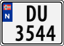 License plate of Norway, Trailers, motorcycles, special vehicles