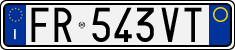 License plate of Italy, Cars (1994 year series)
