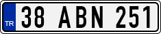 License plate of Turkey, Regular plates