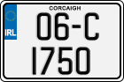 License plate of Ireland, Regular plates