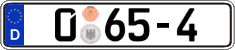 German license plate, Diplomatic