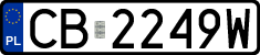 License plates of Poland, Regular car plates