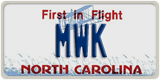 North Carolina, Vanity Plates