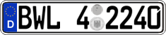 German license plate, Regional authorities