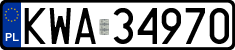 License plates of Poland, Regular car plates