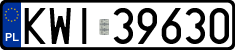 License plates of Poland, Regular car plates