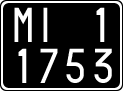 License plate of Italy, Cars (1927 year series)