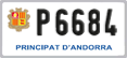 License plate of Andorra, Motorcycles (A 1234)