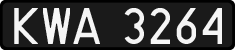 License plates of Poland, 1976 year system