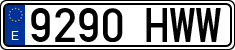 License plates of Spain, Ordinary (2000)