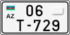 License plate of Azerbaijan, Special vehicles