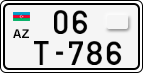 License plate of Azerbaijan, Special vehicles