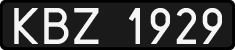 License plates of Poland, 1976 year system