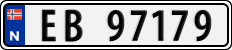 License plate of Norway, Cars