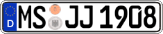 German license plate, Regular plates