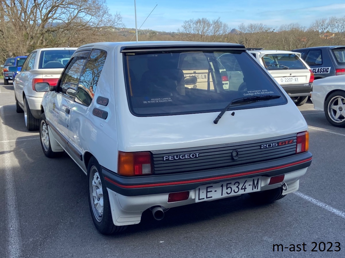 LE 1534 M, Peugeot 205 1st gen 3-door Hatch (20A/C), 1983–1998