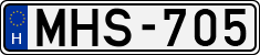 license plates of Hungary, Cars (1990)