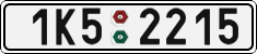License plate of the Czech Republic, Cars (2001)