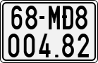 License plate of Vietnam, Specialty plates