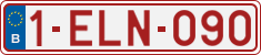 License plate of Belgium, Regular plates (2010)