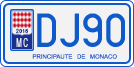 License plate of Monaco, Motorcycles