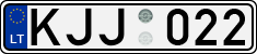 License plate of Lithuania, Cars
