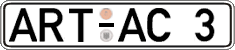 German license plate, Regular plates