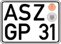German license plate, Regular plates