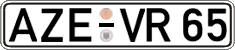 German license plate, Regular plates