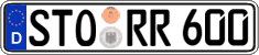 German license plate, Regular plates