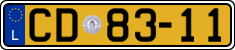 License plate of Luxembourg, Diplomatic