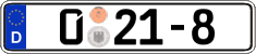 German license plate, Diplomatic