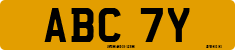 License plate of the United Kingdom, 1963 year system