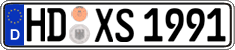 German license plate, Regular plates