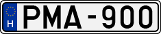 license plates of Hungary, Cars (1990)