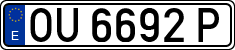 License plates of Spain, 1971 year series