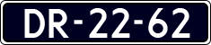 License plate of the Netherlands, Imported oldtimers (cars)