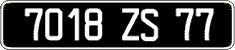 French license plate, FNI