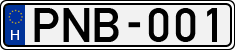 license plates of Hungary, Cars (1990)