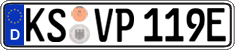 German license plate, Electric vehicles