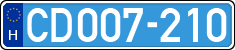 license plates of Hungary, Diplomatic