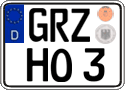 German license plate, Regular plates