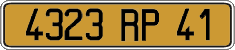 French license plate, FNI