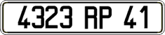 French license plate, FNI