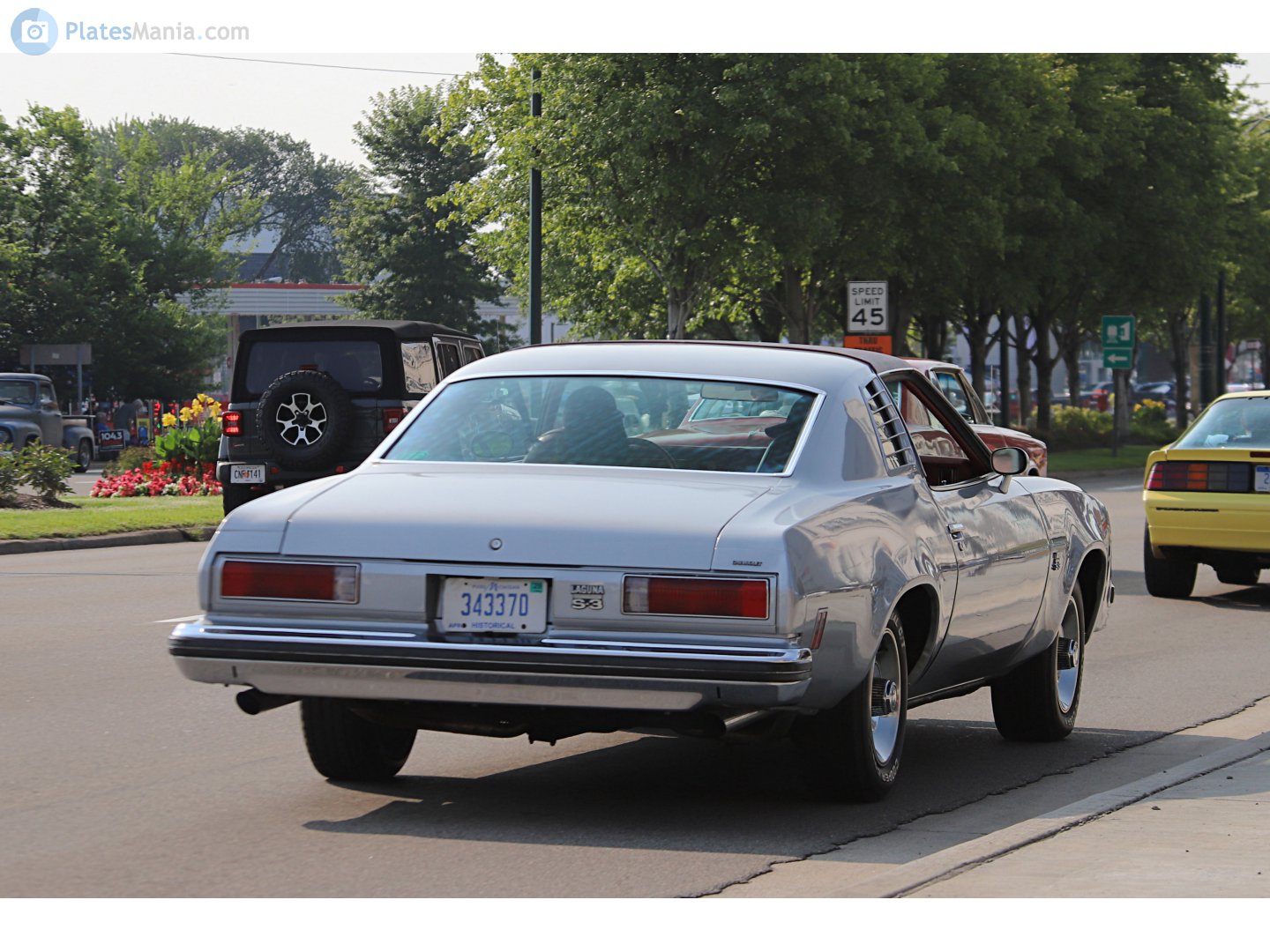343370, Chevrolet Chevelle 3rd gen 1975 2-door Coupé (37; A-body), 2nd facelift, 1974–1975