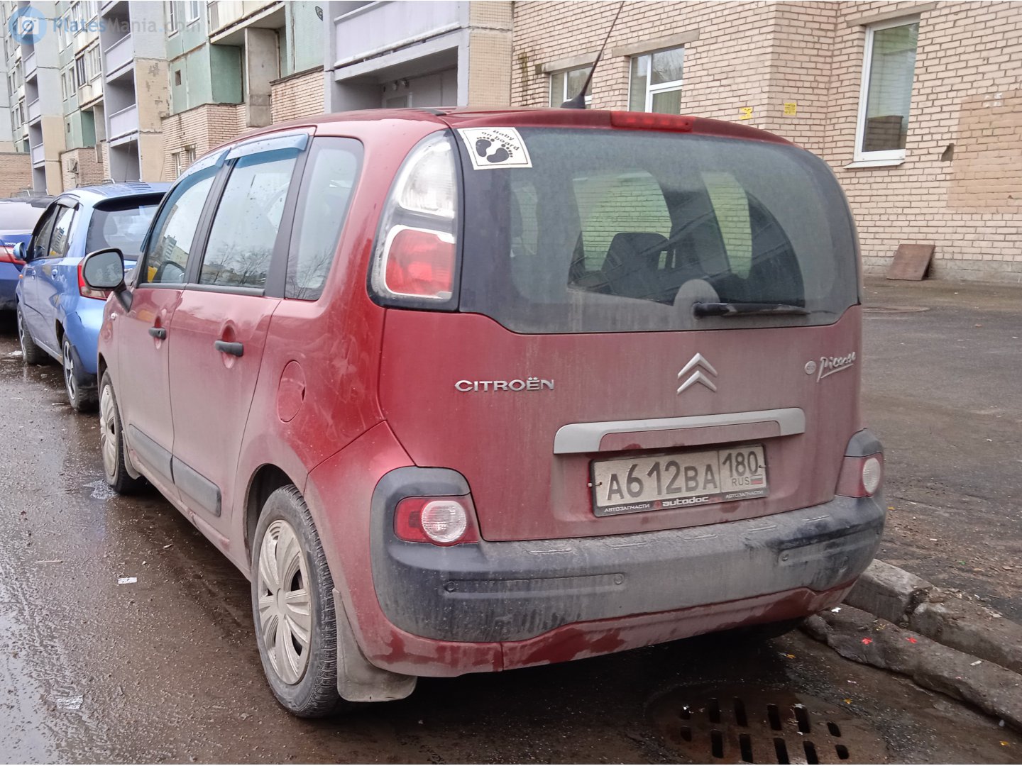 а 612 ва 180, Citroёn C3 Picasso 1st gen (A58; Global-market), 2009–2017