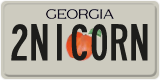 Georgia, Vanity Plates