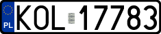 License plates of Poland, Regular car plates